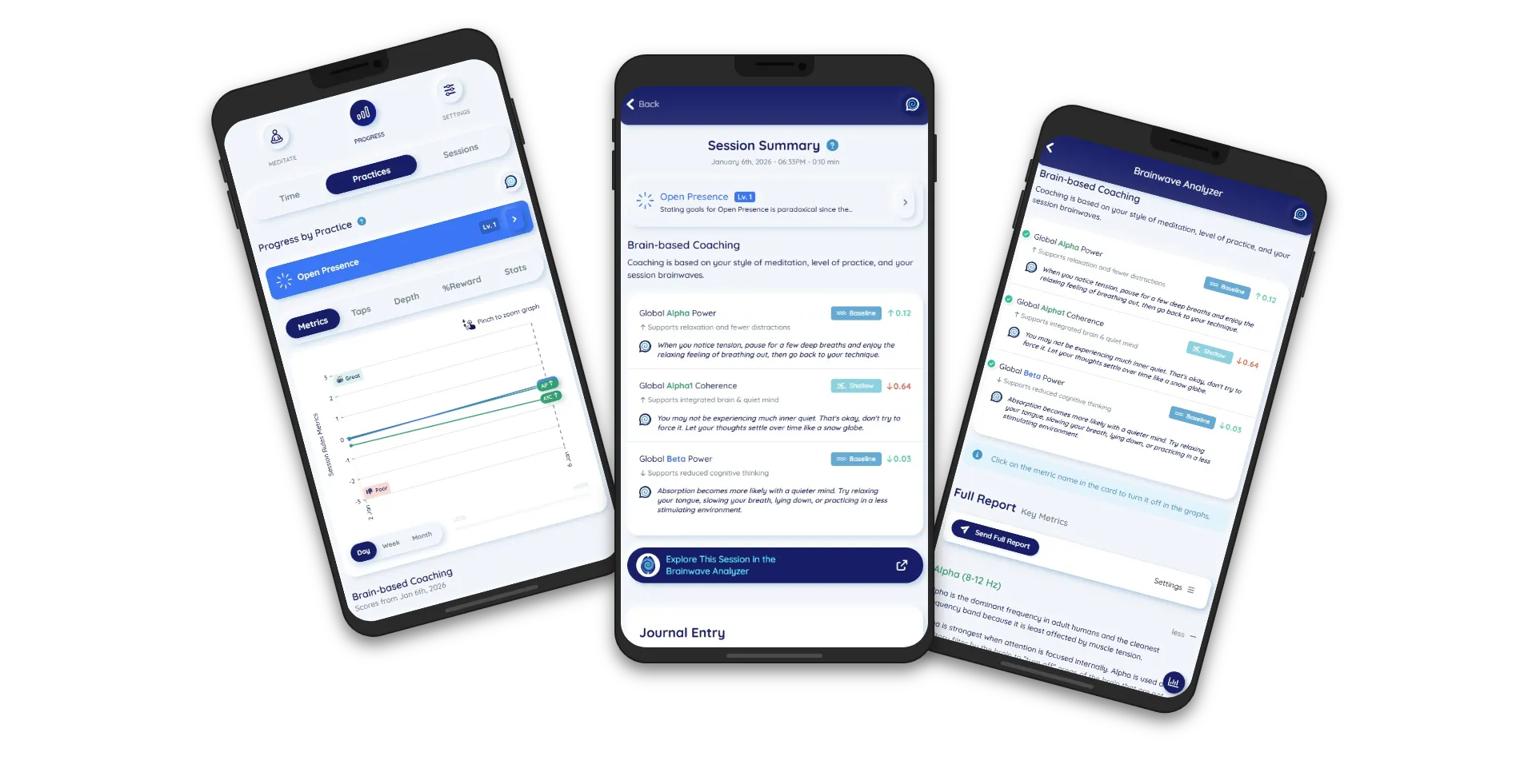 Brainwave Meditation Mobile App screenshot