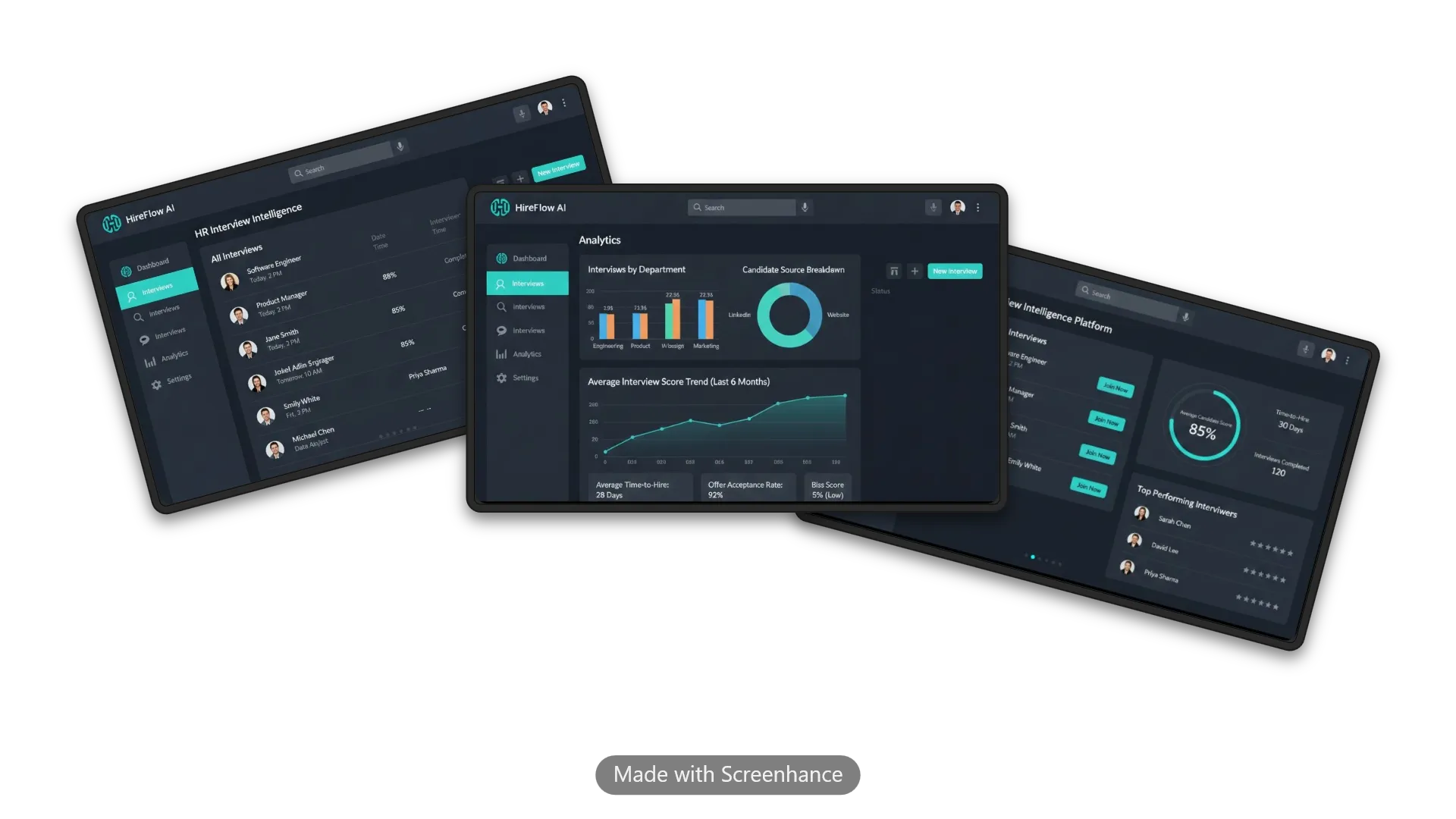 HR Interview Intelligence Platform screenshot