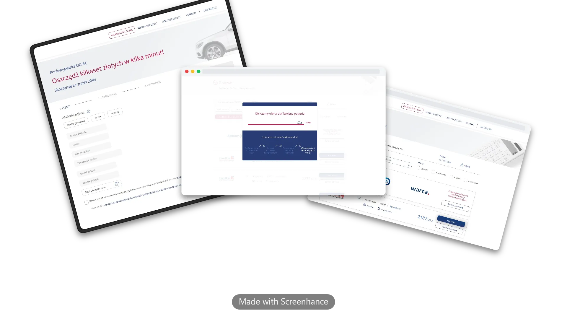 Insurance Comparison Platform screenshot