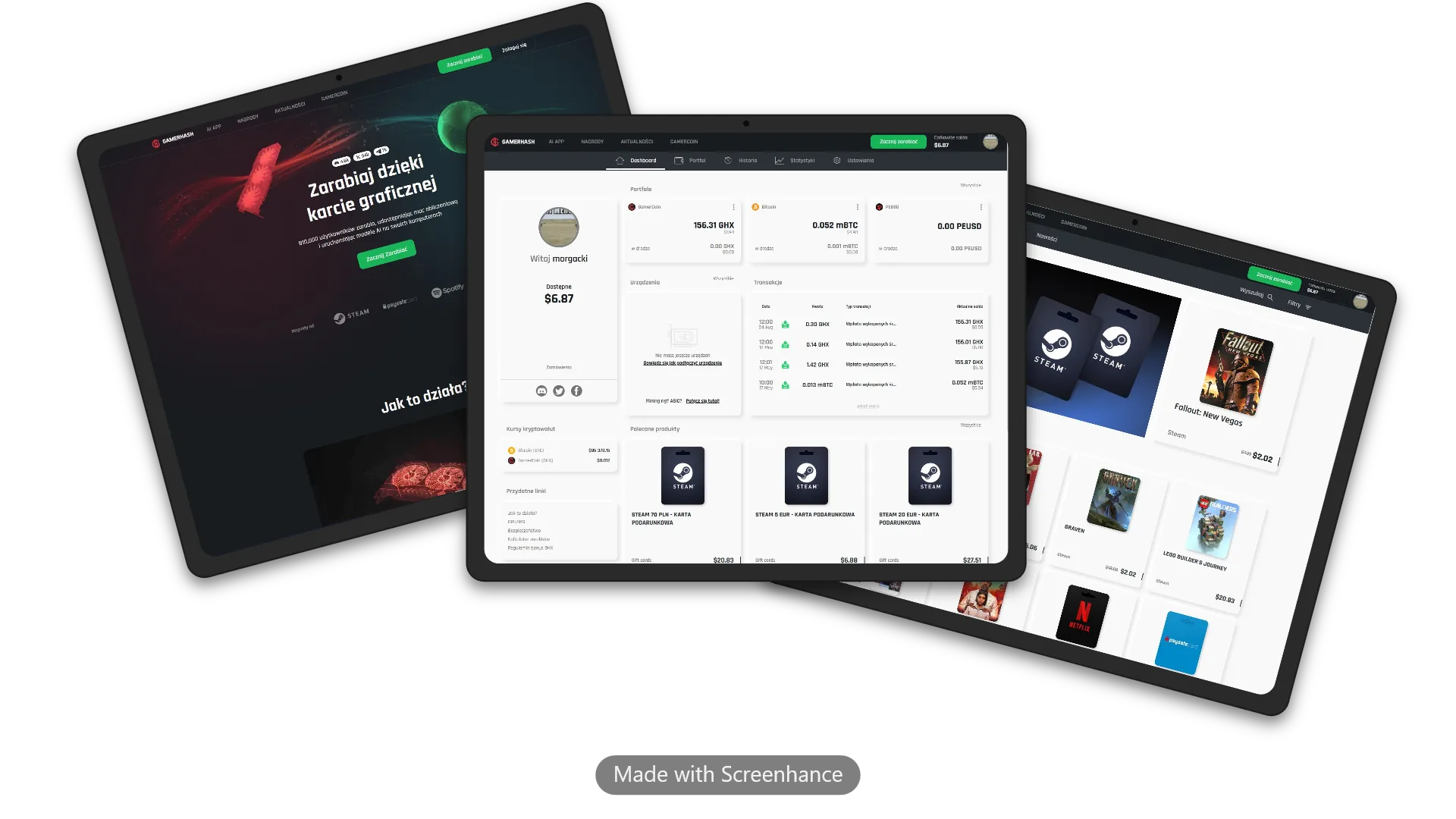 Web3 Gaming & Crypto Platform screenshot